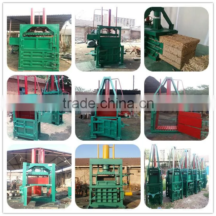 Hydraulic fabric bale packing machine