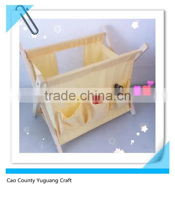 customized yellow magazine rack with pine wood shelf