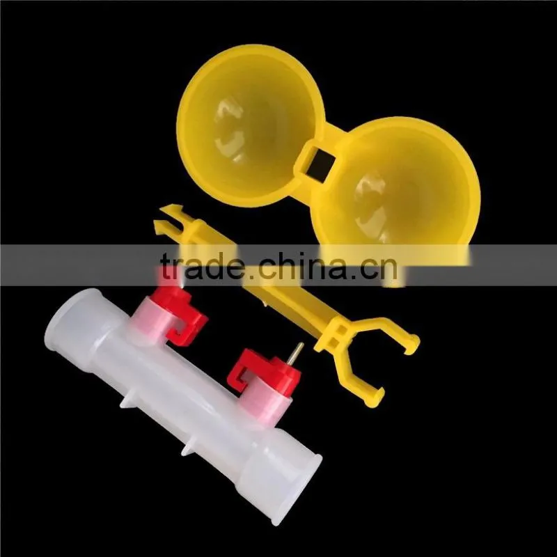Dual Heads Feeder Driking Poultry Waterfowl Chick Chicken Quail Food Water Tool