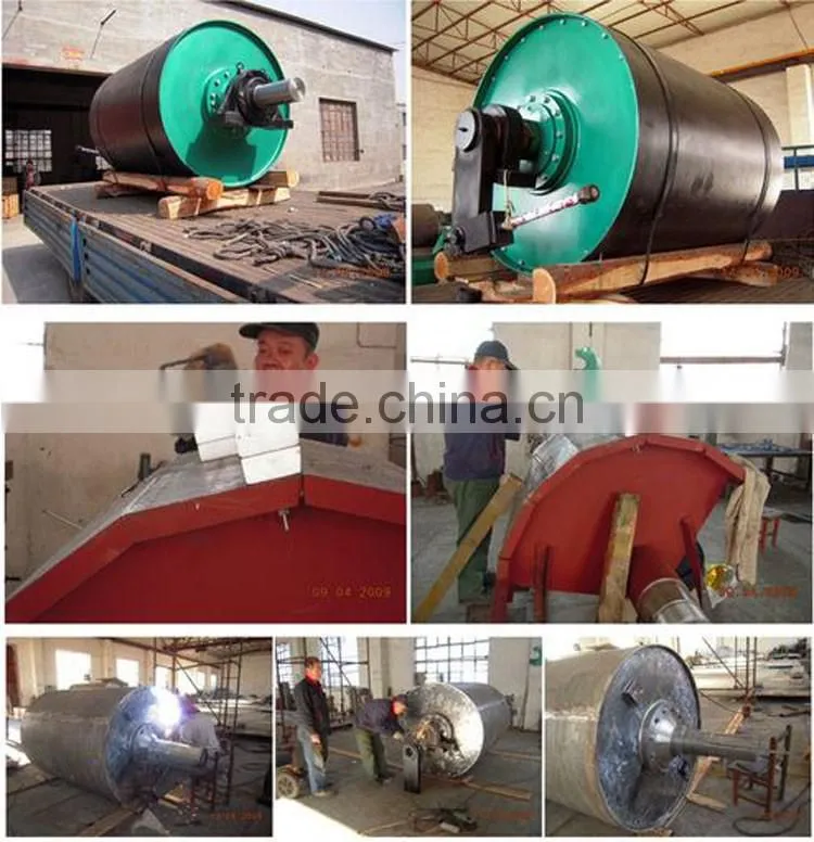 Waste recovery head magnetic drum for de-ironing separator