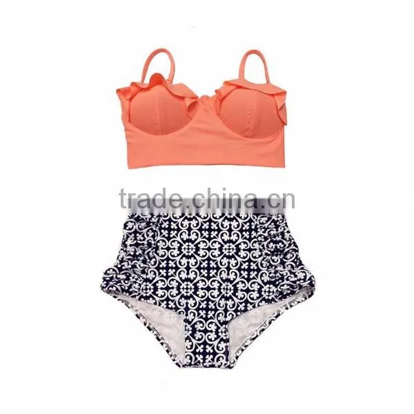 sixe girl india fashion retro high waist bikini china xxx