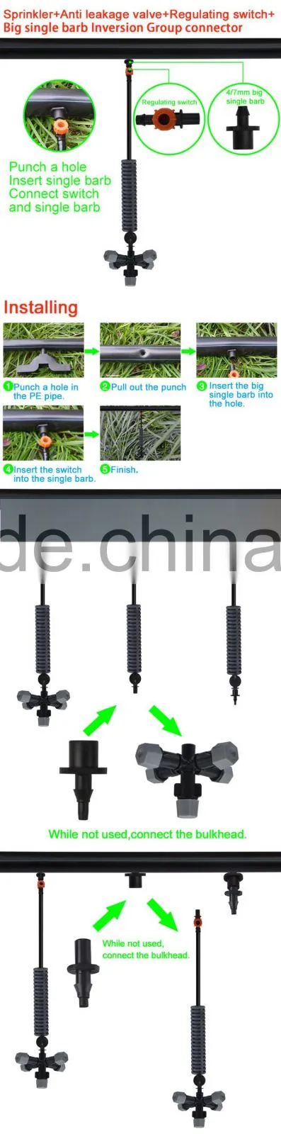 plastic irrigation sprinkler,best quotation,mist sprayer