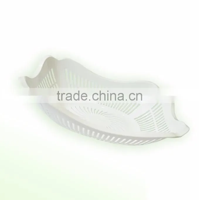 Certification Passed Plastic Fruit Basket Strainer With Net Cover