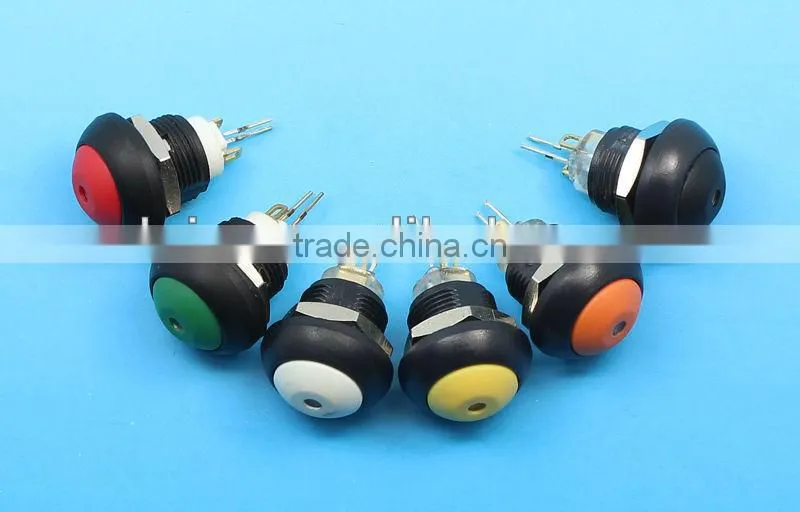 12mm illuminated momentary push button switches