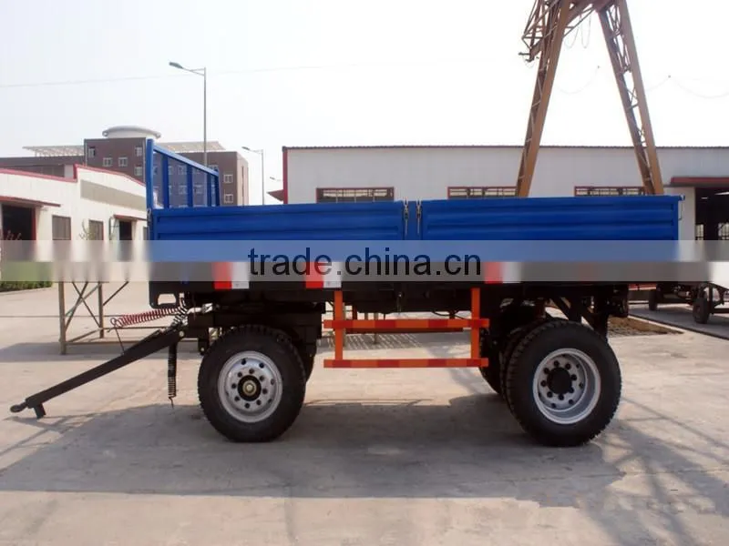 4T -8T 2 axles mini full trailer / farm trailer / towing vehicle