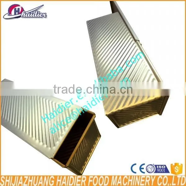 High quality golden color coated non-stick alloy aluminum pullman pan/toaster oven baking pans