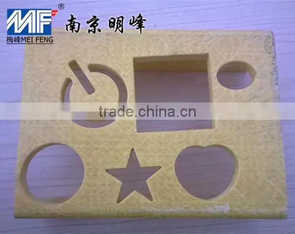 Waterjet cutting C-Channel FRP Pultruded Profiles