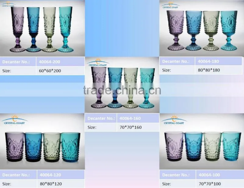 DINNERWARE SETS PURPLE MADE OF COLORED GLASS SETS DINNERWARE