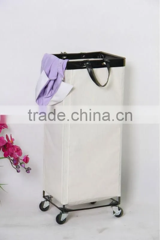 home useful Laundry Square Canvas storage Bin with wheels