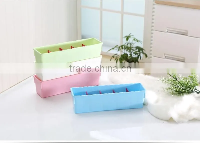 N506 3/5 Grid Home Organization Storage Box Household Plastic Storage Box