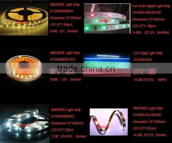 Rigid /Flexible multi Color 5050 SMD LED light Strip