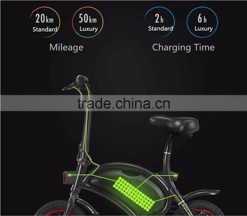 Mini Light Smart Mobile APP Control Electric Folding Bicycle, Colorful 36V 350W Aluminum Alloy 12inch Fold Electric Bicycle