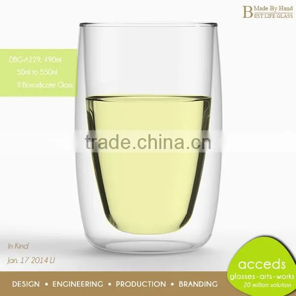 Wholesale Custom Glass Thermos Borosilicate Cup