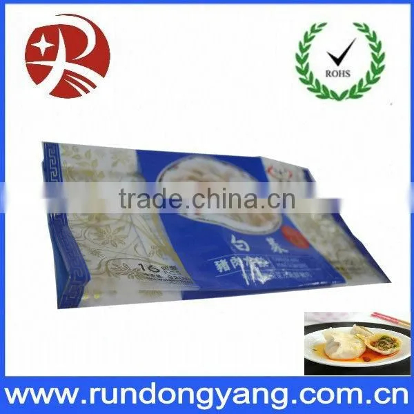 Custom self standing plastic food packaging bags