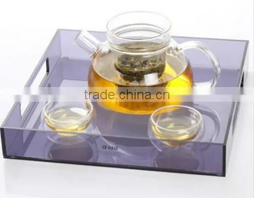 High quality Clear Acrylic Serving Trays ,Home Storage Organization Storage Acrylic Trays