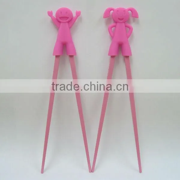 new design couple cute silicone chopsticks