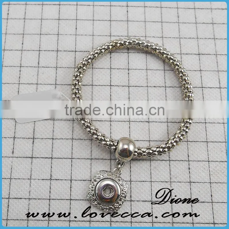 Wholesale Adjustable interchangeable jewelry snap button bracelet