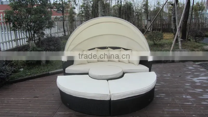 Top Sale Round Rattan Daybed Indoor Daybed