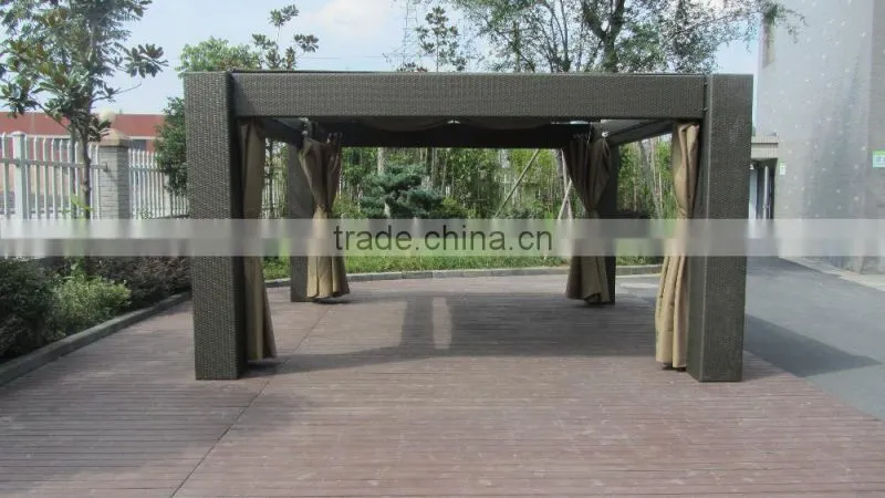 Poly rattan gazebo