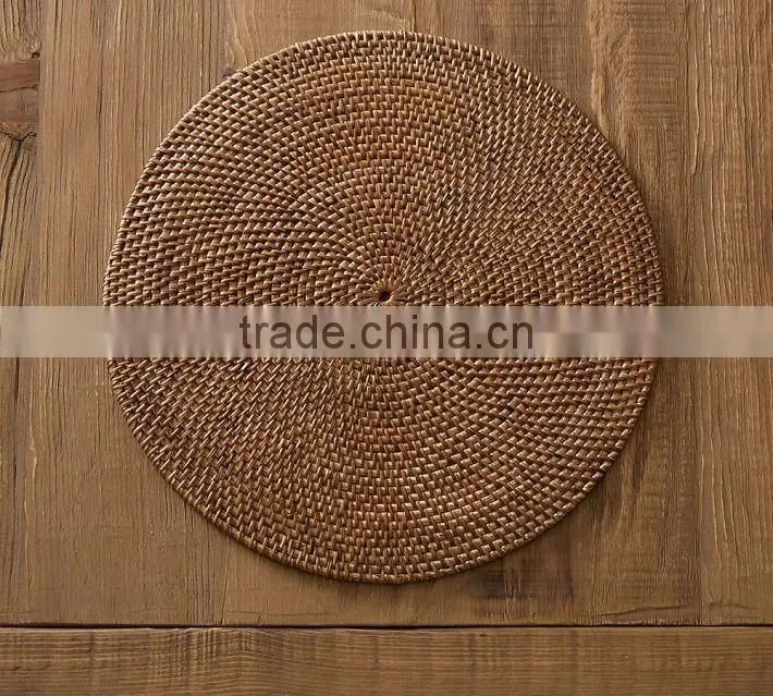 Braid water hyacinth place mat/table mat