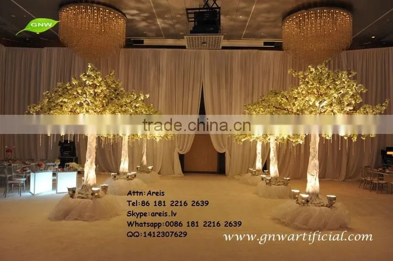 Pink Indoor Ornamental Artificial Cherry Blossom Tree 3.5 Meter High Wholesale High Simulation