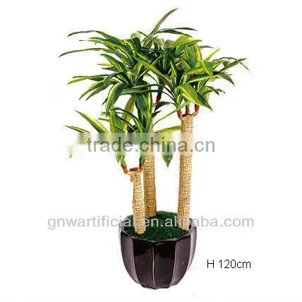 GNW G105 Small Realistic Potted Trees Decorative Artificial Plants Office Deocr