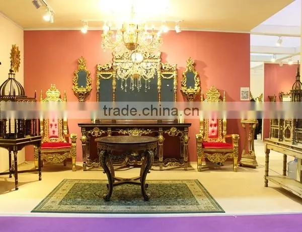 MD-0029-01 Antique golden king throne chair in hot selling