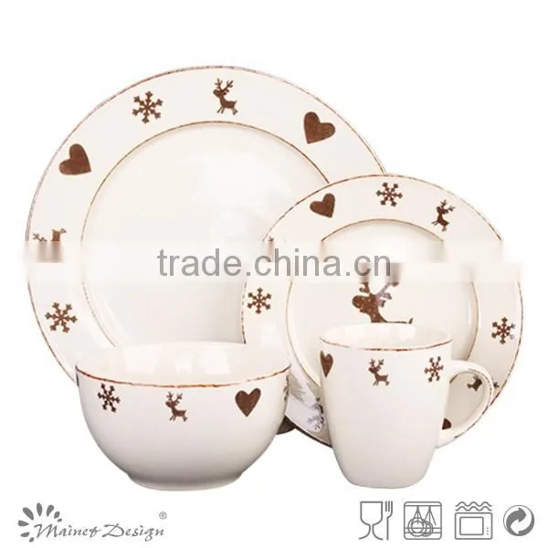 Christmas gift combination birth-style ceramic tableware design