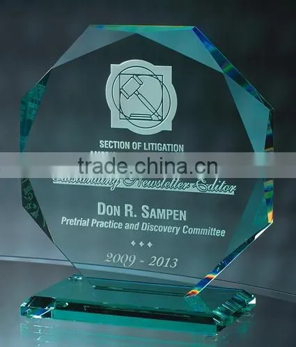 Jingyage K9 crystal trophy with engraved logo