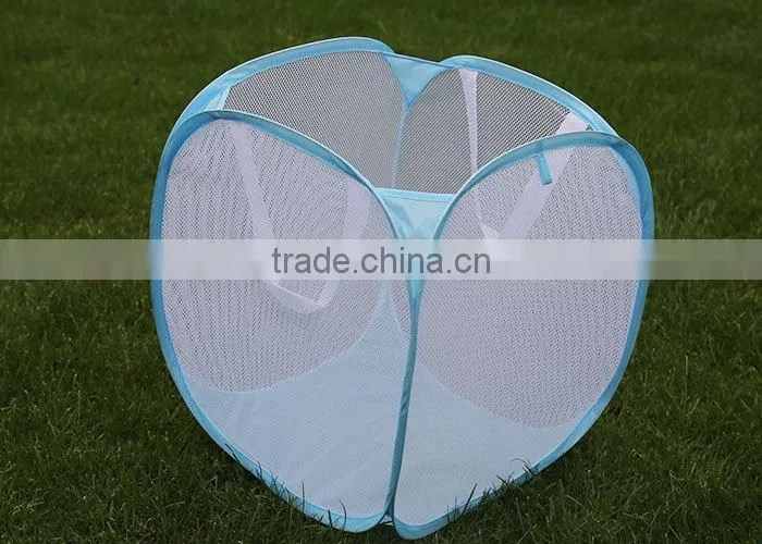 Small mesh laundry hamper storage hamper
