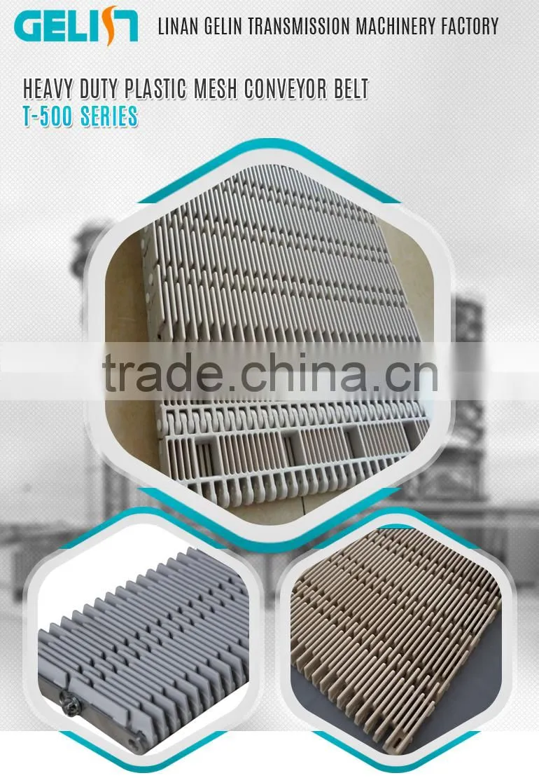 T-500 sterilization machine parts heavy duty plastic mesh conveyor belt