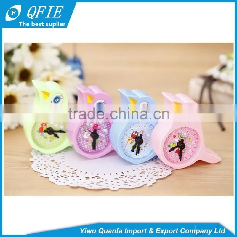 Hot selling promotional kid's gift plastic lovely animal pencil sharpener wth double hole
