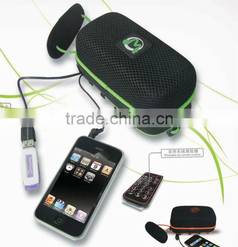 Workable with USB flash drive and memory cards Built-in-player speaker