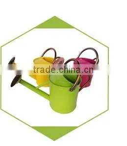 Cheap hand painting metal plant planters and pots with tray