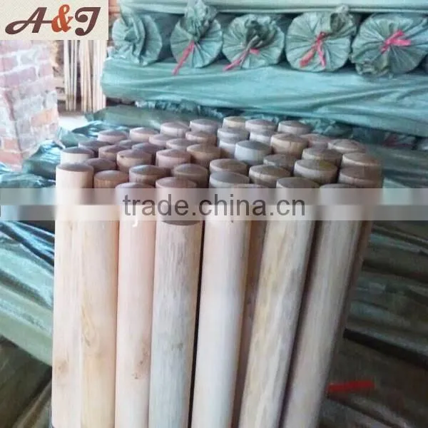 Natural wooden mop stick 120*2.2 cm with Italian screw