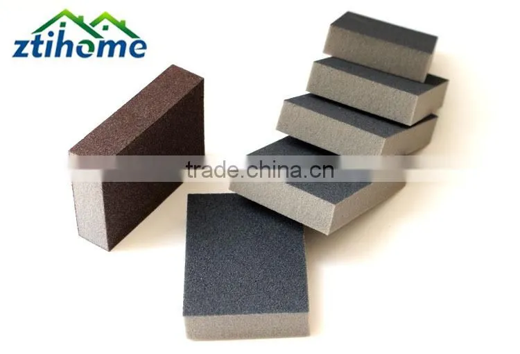 single side abrasive colorful sponge for washing dishes