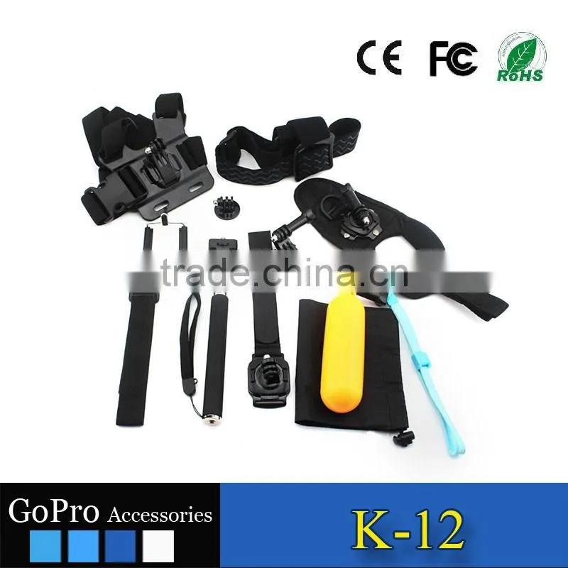 Hot sale OEM factory 13 in 1 Gopros Accessories bundle sets for sports camera
