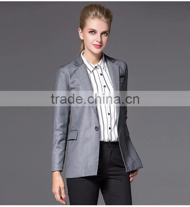 2016 office ladies suits slim cut ladies tuxedo pant suit