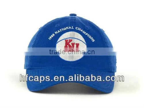 Royal applique custom 6 panel wide brim baseball hat
