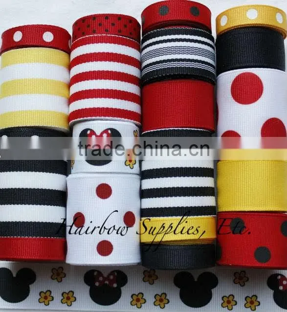 Hot Selling printed sports grosgrain satin ribbon