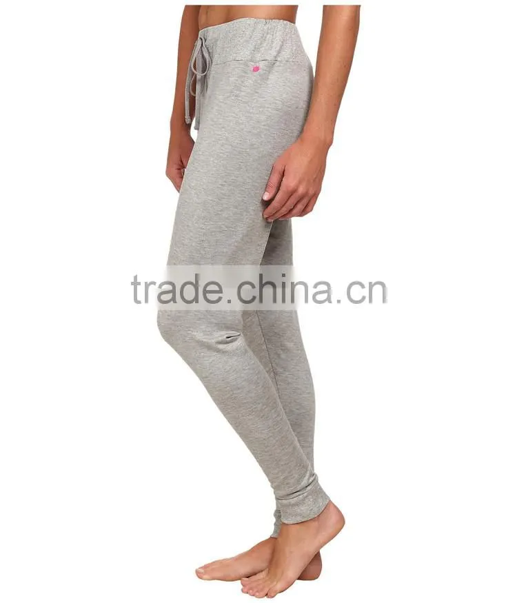 Womens new design plain grey sports trousers