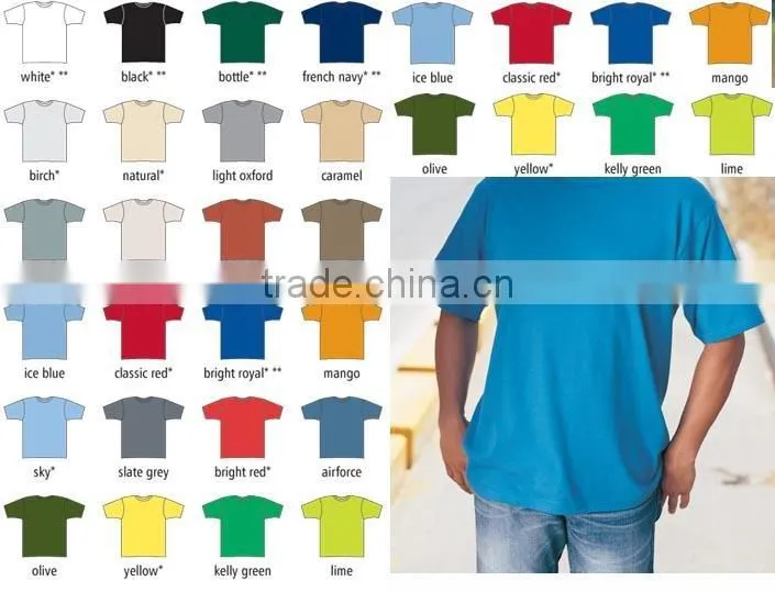 blank cotton men's t-shirt