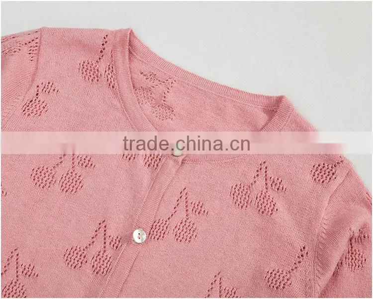 pink berry crocheted pattern infant toddler baby girls cardigan sweater