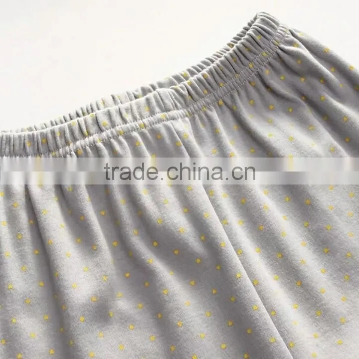 2016 Children Kids colour print Cotton Long Pajamas For Boys And Girls