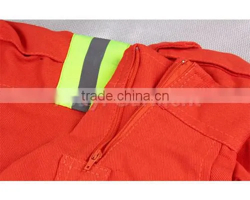 cheap china factory 35%cotton65%polyester fire fighting uniform