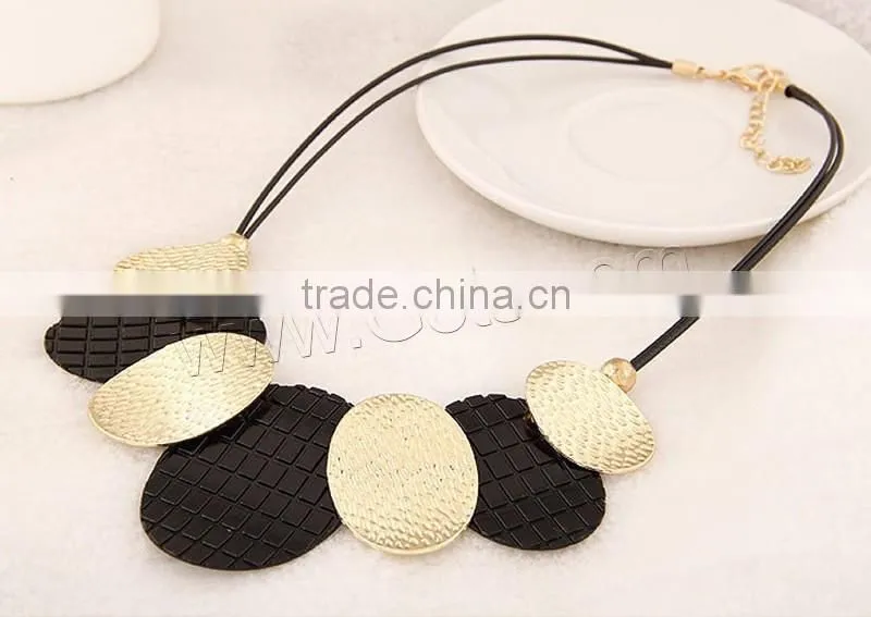 Waxed Cotton Cord Necklace high end fashion jewelry necklace wholesale costume ladies necklace jewelry