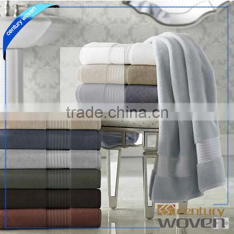 Luxury hotel 21 bath towels with satin high-grade
