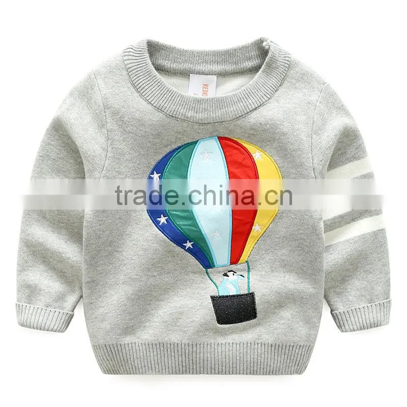 2017 New design knitting patterns children's cartoon sweater