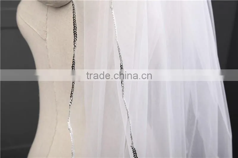 2017 wholesale bridal veils hot sale short elegant bridal wedding veils Fashionable short Tulle Wedding Bridal Veils HL32