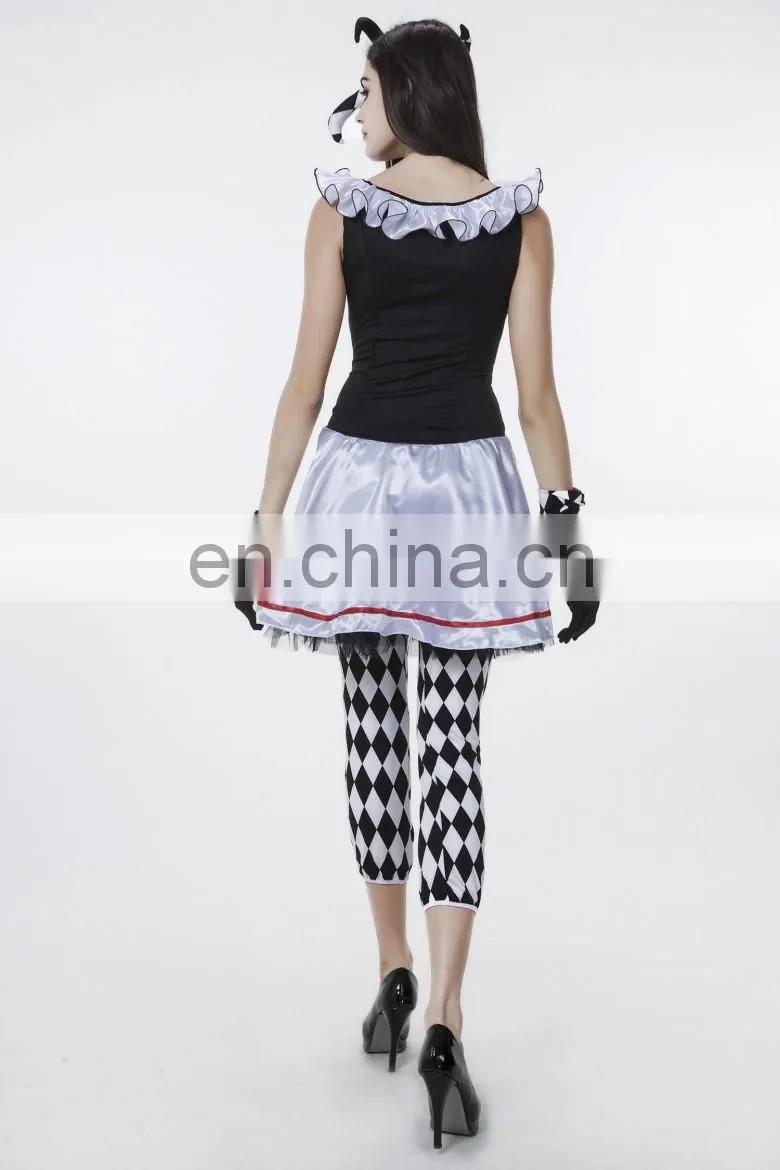 women sexy adult clown costume